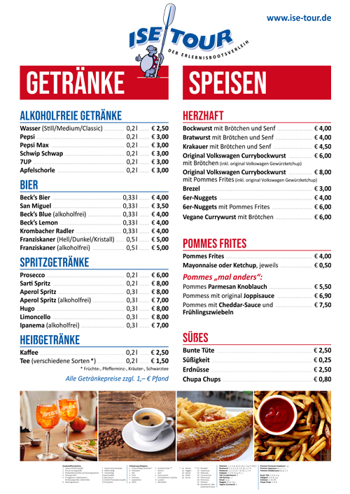 Speisekarte 2025
